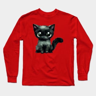 Black Kitty Long Sleeve T-Shirt